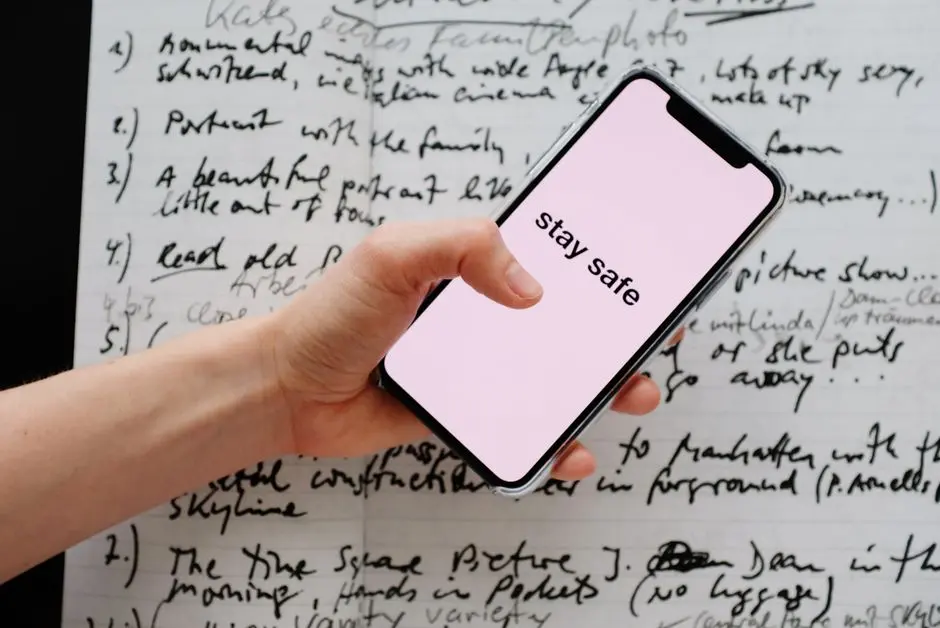 Ilustrasi tips keamanan digital di smartphone